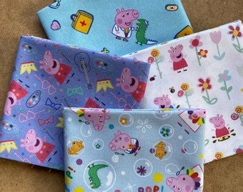 Peppa Pig Fabric - Etsy