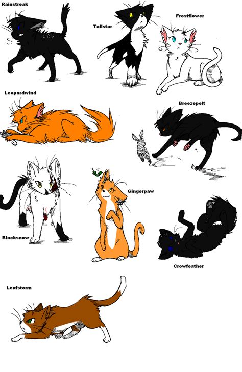 Windclan cats by mpavao7 on DeviantArt