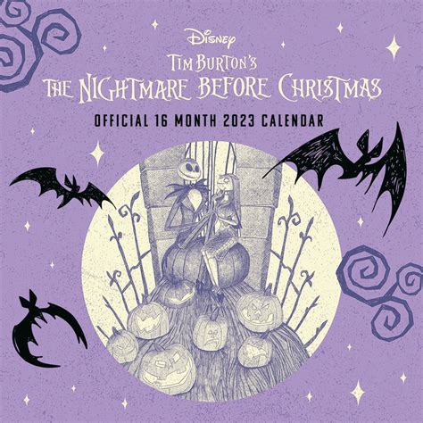 2023 Disney Nightmare Before Christmas - Square Wall Calendar