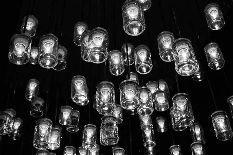 Free Images : black and white, architecture, darkness, lighting, at night, lights, light fixture ...