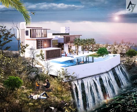 Waterfall House on Behance