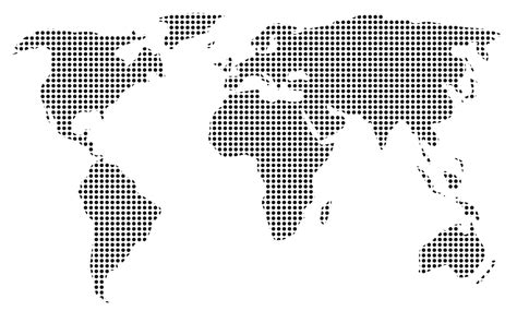Dotted world map. Vector template for website, infographics, design. Flat illustration 2928113 ...