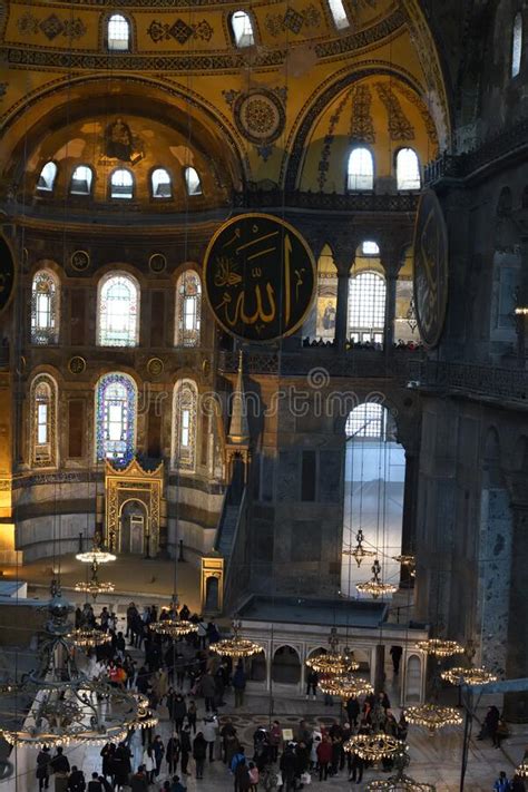 Istanbul, Turkey, 201.22019: Aya Sofya Formerly the Hagia Sophia Was the Emperor`s Statement ...