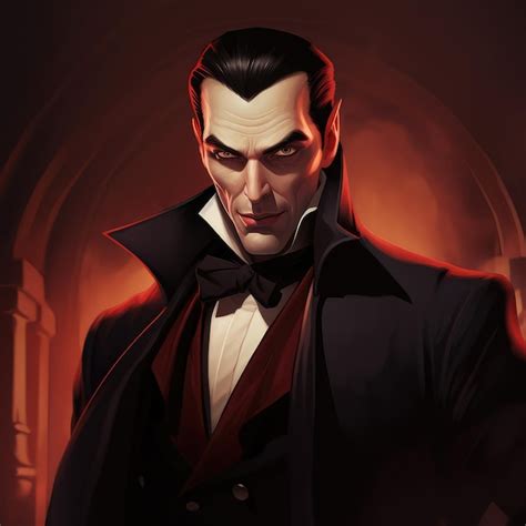 Premium AI Image | dracula character illustration