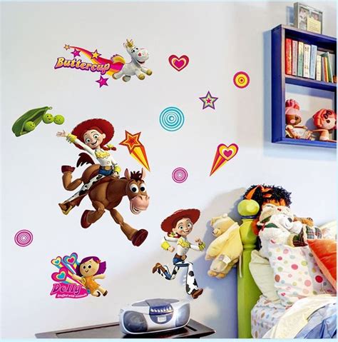 Toy Story 3 Cartoon Wall Decals Children Room Kindergarten Wall Stickers | Kids wall decals ...