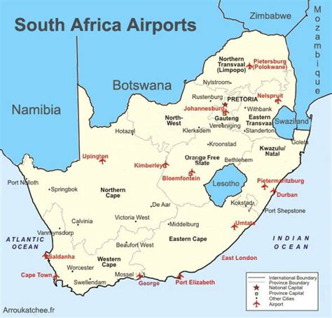 Airports In South Africa Map - United States Map