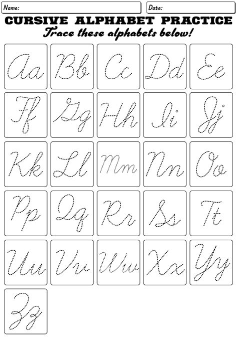 9 Best Images of Script Handwriting Worksheets - Letter case, Cursive Letters of the Alphabet ...