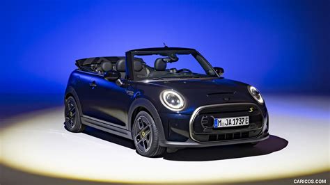 2023 MINI Cooper SE Convertible (Color: Enigmatic Black) - Front Three ...