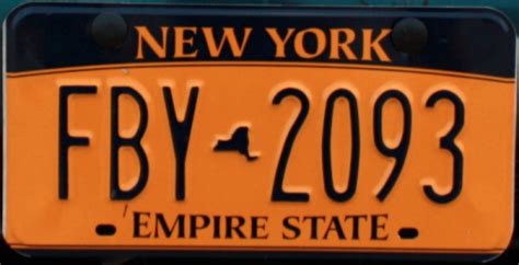 “New” York License Plate: Empire Gold - Albany