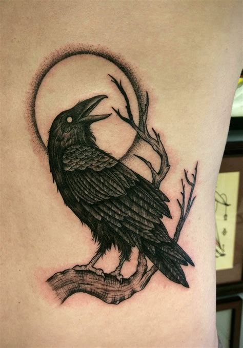 Raven tattoo done by Shane Olds at Rise Above in Orlando, Fl | Raven ...