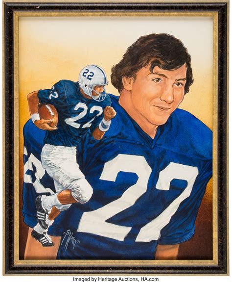 1973 John Cappelletti Heisman Trophy Winner Original Artwork by Ted | Lot #52853 | Heritage Auctions