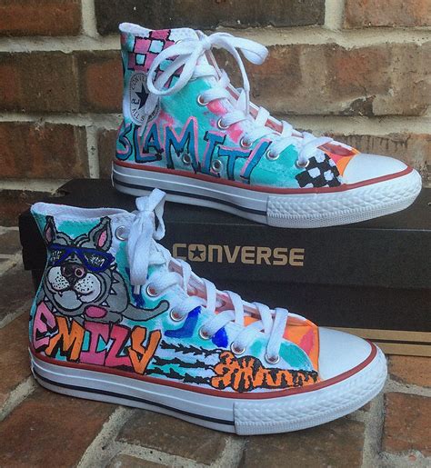 Custom Sneakers Womens Sizes Graffiti Art Painted Converse - Etsy ...