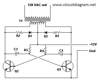 Basic inverter circuit design | Electronic Schematic Diagram