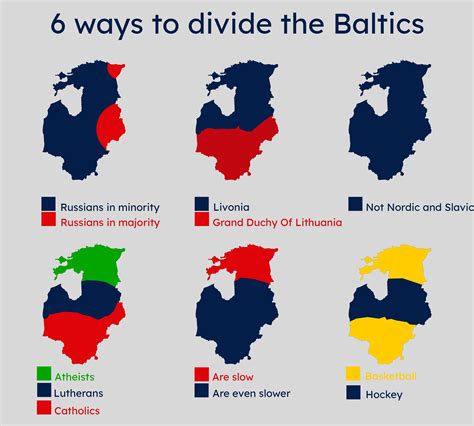 6 ways to divide the Baltic states : r/divisionmaps