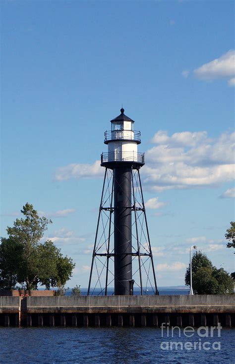 Duluth Mn Bridge Lighthouse Photograph by Lori Tordsen