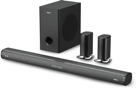 Buy Majority Everest 5.1 Dolby Audio Surround Sound System with Sound Bar | Wireless Subwoofer I ...