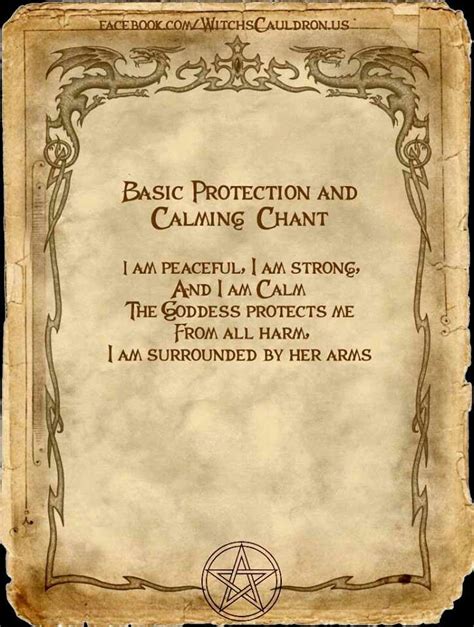 Protection and calming chant | Real witches, Wiccan chants, Spells ...