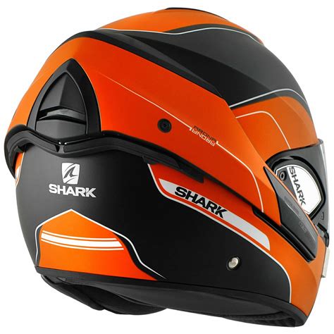 Shark Evoline Series 3 Arona Matt Orange Black Motorcycle Helmet Flip Front KOW | eBay