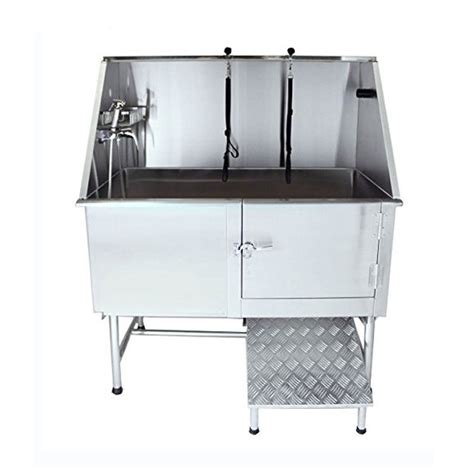 Professional Dog Grooming Bath Tubs Stainless Steel Made With Walk - In ...