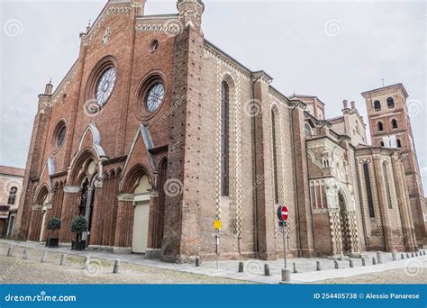 The Beautiful Cathedral of Asti in Piedmont Stock Photo - Image of piemonte, capital: 254405738