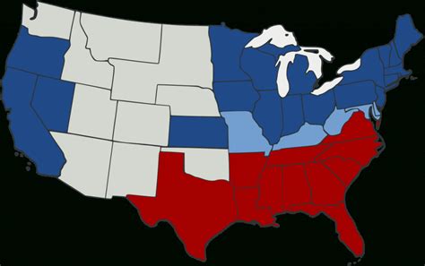 Civil War Border States Map - Printable Map