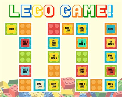 LEGO Board Game - 10 Free PDF Printables | Printablee