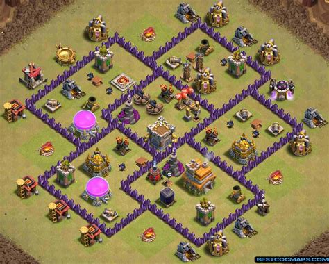 10 Best TH7 War Base Links 2022 (Anti 3 Stars) - Best COC Maps