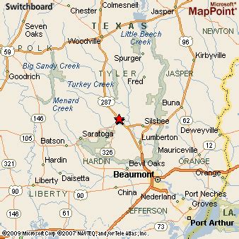 Kountze, Texas Area Map & More