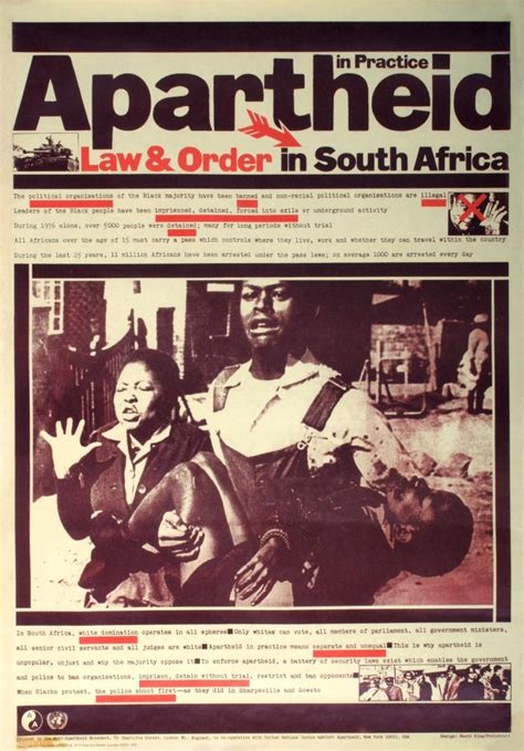 July 19,South Africa's apartheid was internationally outlawed (1976); | Apartheid in Practice ...