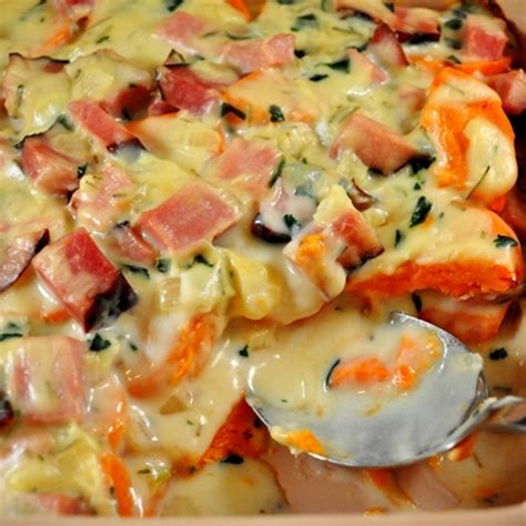 Sweet Potato And Ham Casserole Recipe