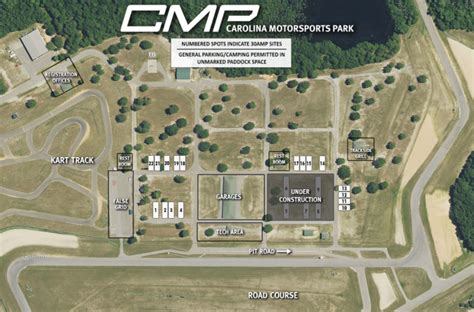 paddockmap - Carolina Motorsports Park