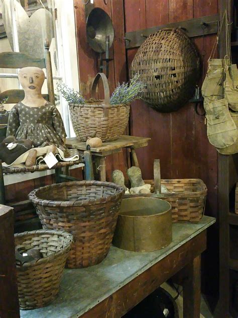 Some antique baskets I found this weekend. They look great sitting together. | Vintage baskets ...