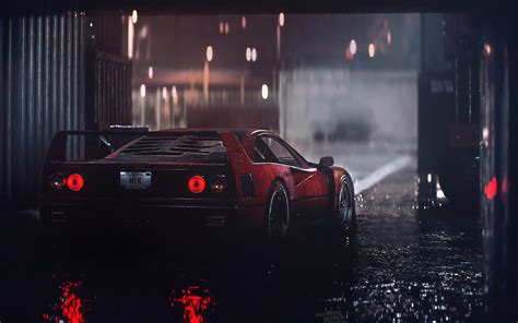 2880x1800 Ferrari F40 Rain 4k Macbook Pro Retina ,HD 4k Wallpapers ...