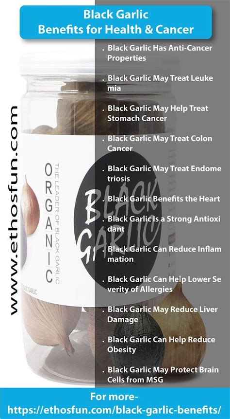 Black Garlic Benefits for Health... | MyFolio | Garlic benefits, Black garlic, Cancer