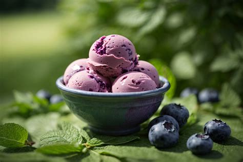 Blueberry Ice Cream Free Stock Photo - Public Domain Pictures