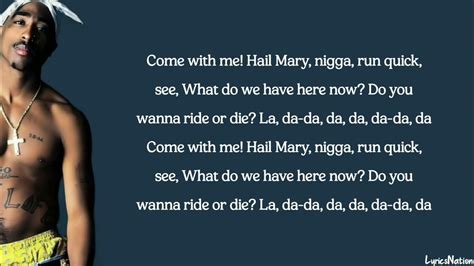 2Pac - Hail Mary (lyrics) - YouTube