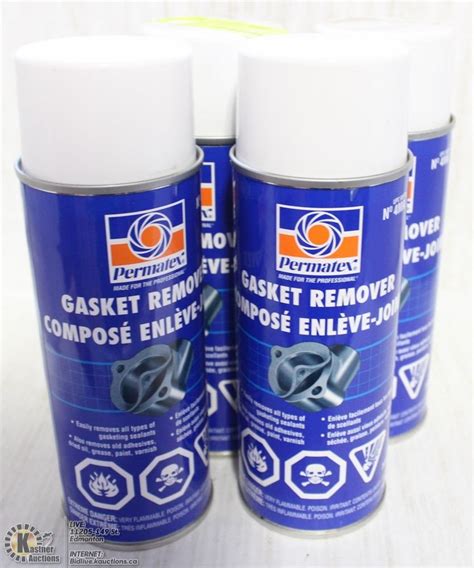 4 BOTTLES OF PERMATEX GASKET REMOVER