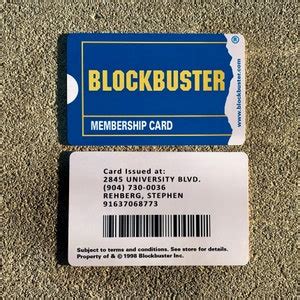 Blockbuster Membership Card Customizable Details With Name or Photo ...