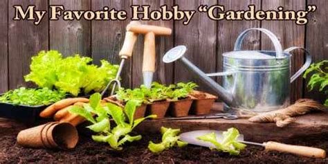 My Favorite Hobby “Gardening” - Assignment Point