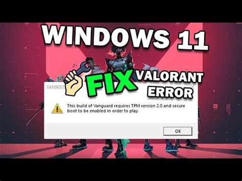 Valorant Error TPM version 2.0 and Secure Boot Fix | Видео