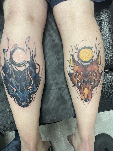 Skoll and Hati done by Bobby at McNabb’s Tattoo in Boise, ID : r/tattoos