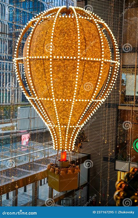 The Hudson Yards Shopping Mall Decorated for Holidays Season in New ...