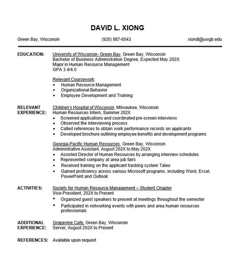 Resumes - Professional Toolkit - Career Planning - UW-Green Bay