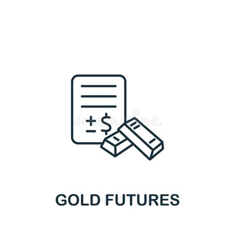 Gold Futures Icon. Monochrome Simple Investments Icon for Templates ...