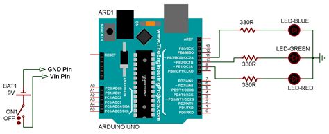 RGB LED / Arduino UNO (Kuman UNO)