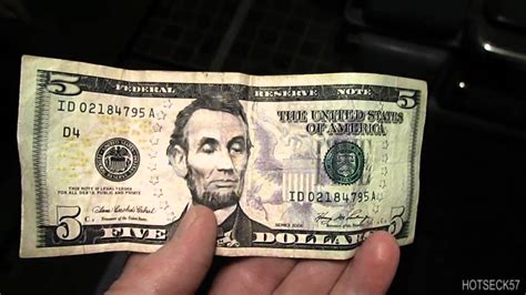 Another very rare unusual five dollar bill - YouTube