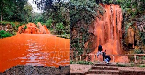 Waterfalls and rivers turn orange in Nuevo León; see why - Monterrey Daily Post