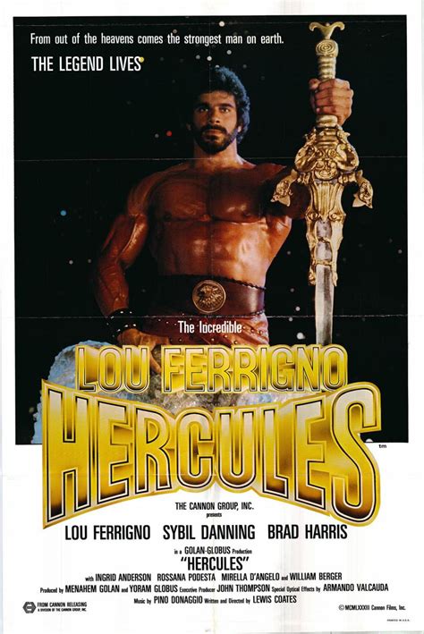 Lou Ferrigno Hercules Poster