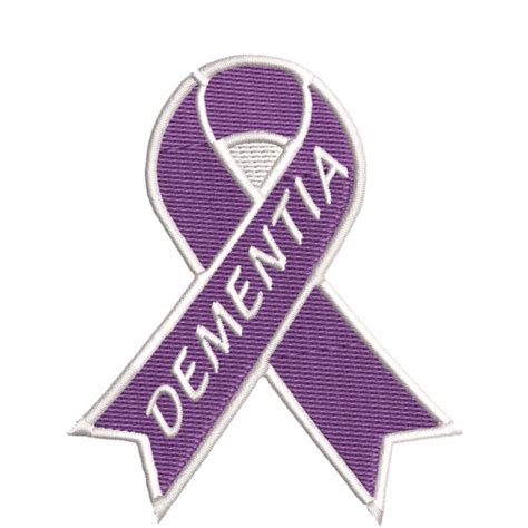 Dementia Purple Awareness Ribbon 3.5" Iron/Sew On Decorative Patch | eBay