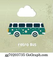 25 Retro Bus Concept Paper Vintage Car Clip Art | Royalty Free - GoGraph